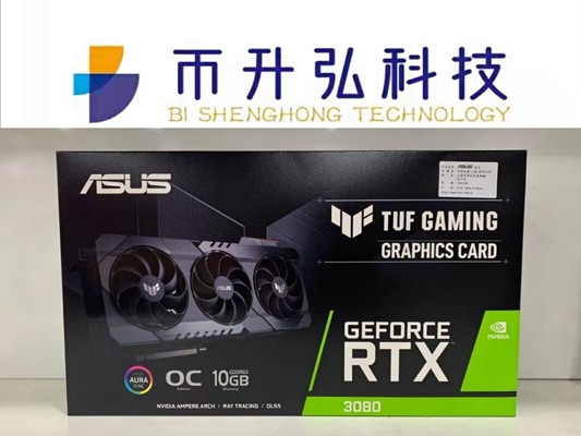 19000MHZ ASUS RTX 3080 TUF 10G OC GEEN DE AMPÈREboog 7680*4320 VAN LHR NVIDIA