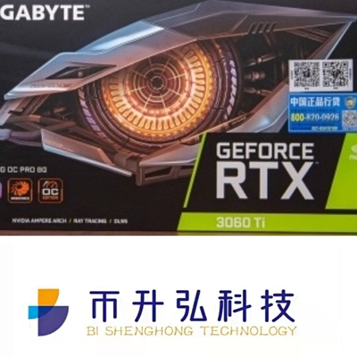 GIGABYTE 8GB Mijnbouw Rig Grafische kaart RTX 3060 Ti OC 8 Speld 1750MHz