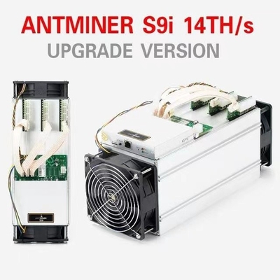 BTC Antminer S9i veertiende Tweedehandse 1350W 75dB met de Spaander van 10nm SAMSUNG ASIC