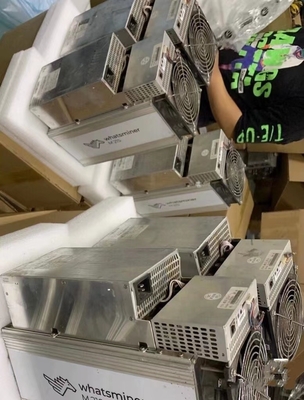 Het tweedehandse Voorzien van een netwerk van de de Mijnbouwmachine 60W/T Ethernet van Microbt Whatsminer M21S 58T BTC