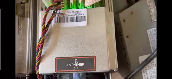 Mijnwerker 228×134×279mm van 105ksol/S Bitmain Antminer Z11j 1418W ZEC